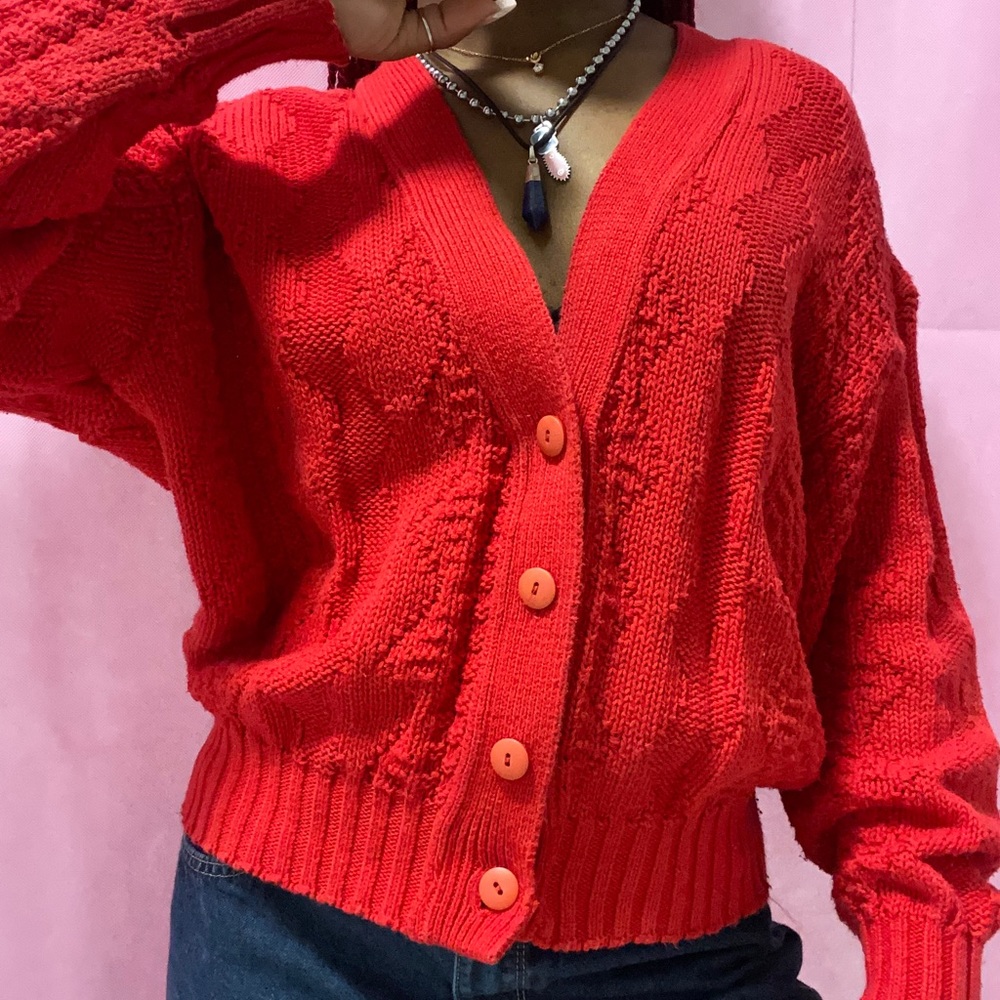 90s original CLASSIC quality red knitted sweater by the brand “countdown”